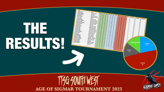 TTSG South West Age of Sigmar Tournament 2nd July 2023 Results