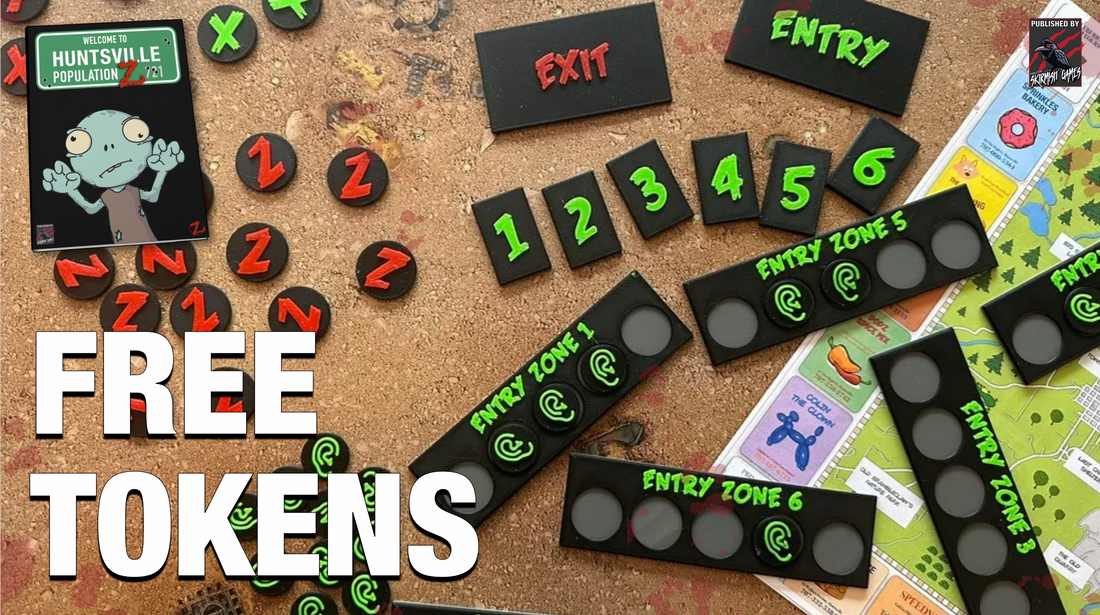 FREE 3D Printing Files To Make Population Z Noise Tokens!