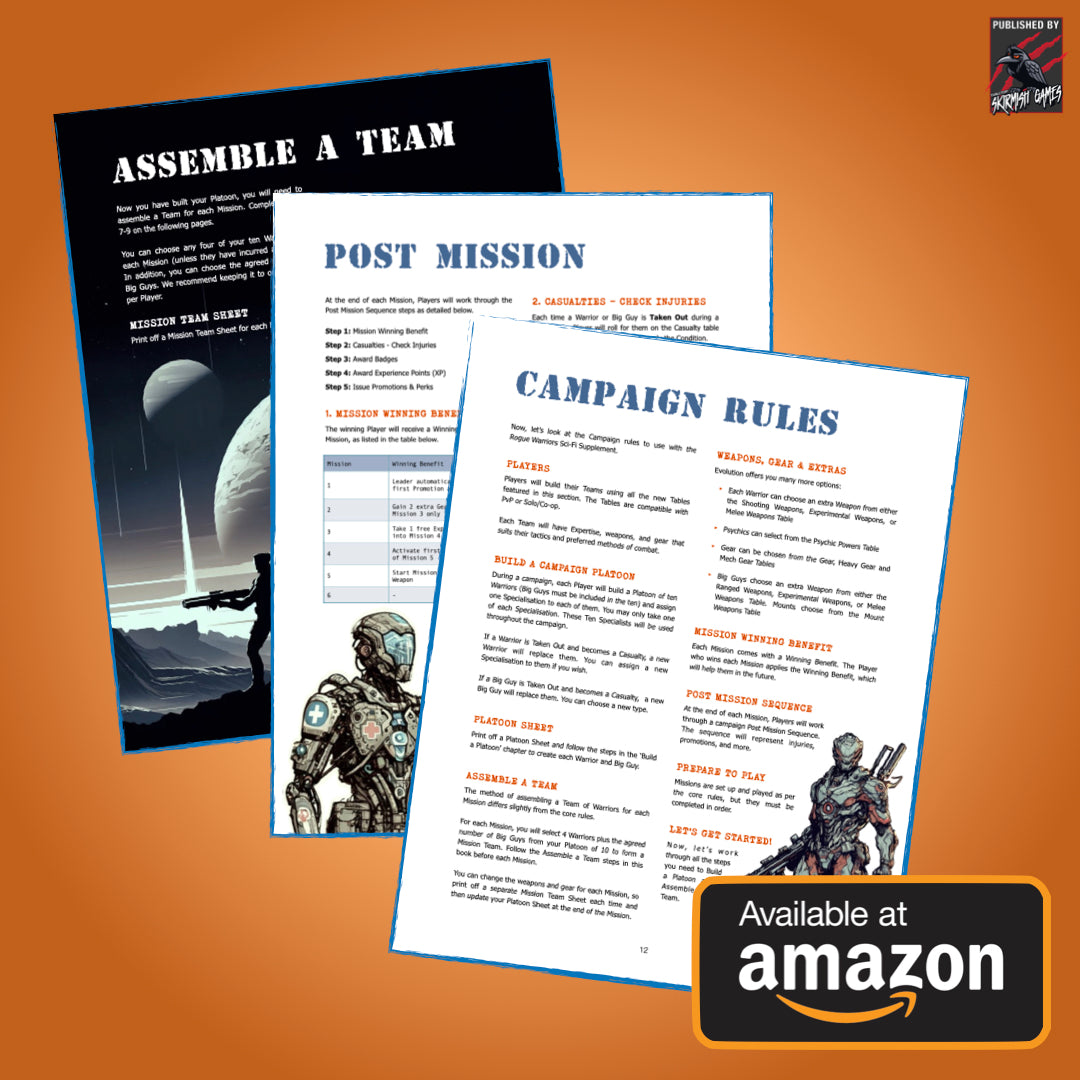 Evolution A Rogue Warriors Sci-Fi Supplement PAPERBACK VERSION