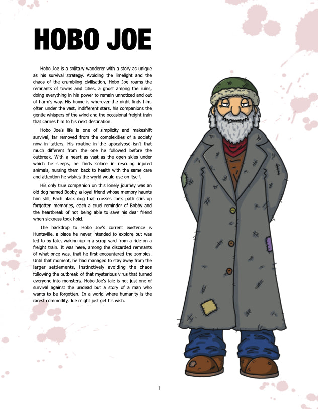 Population Z Character Hobo Joe