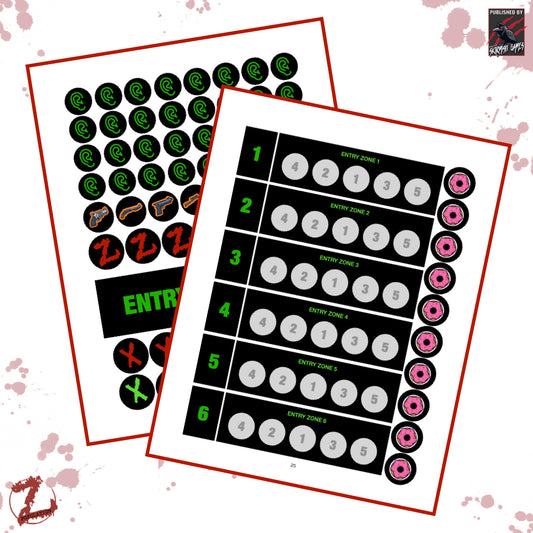 Population Z Noise Tokens And Entry Zones (Colour)