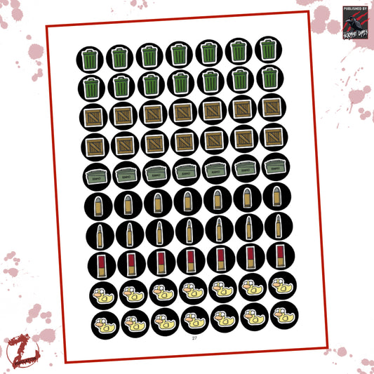 Huntsville Game Tokens (Colour)