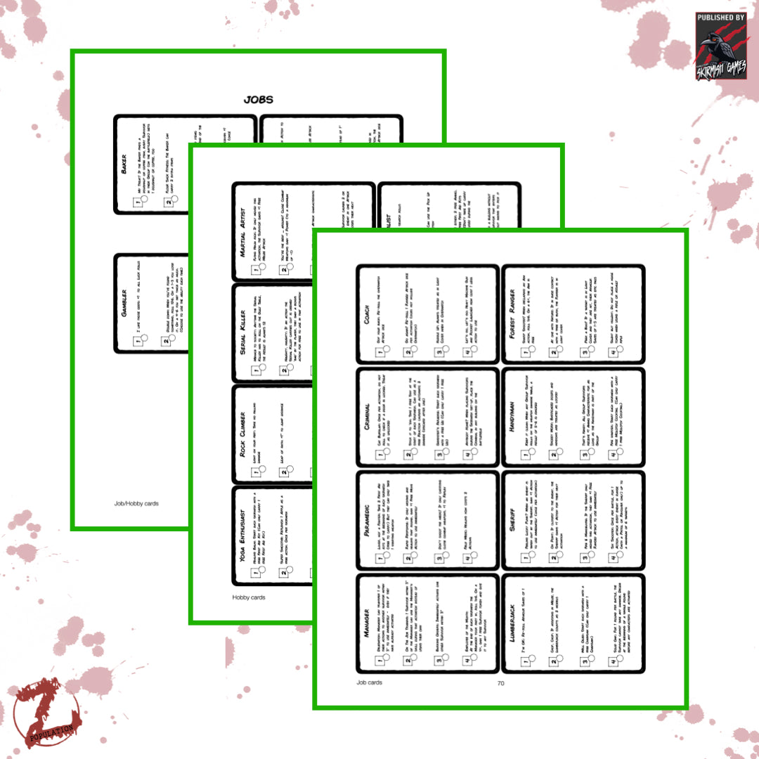 Huntsville Job And Hobby Cards (Black & White)