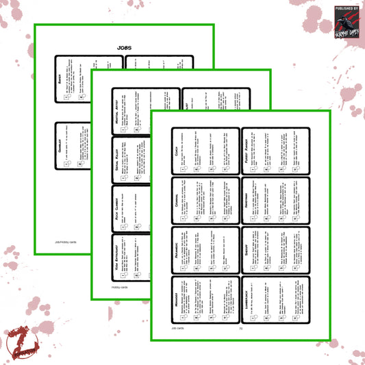 Huntsville Job And Hobby Cards (Black & White)