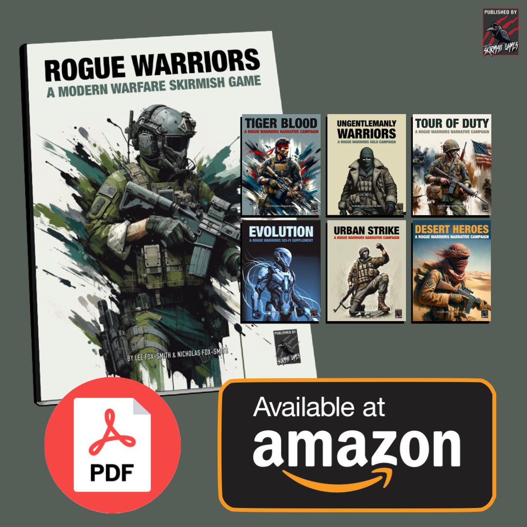 ROGUE WARRIOR CARDS BLANK BW