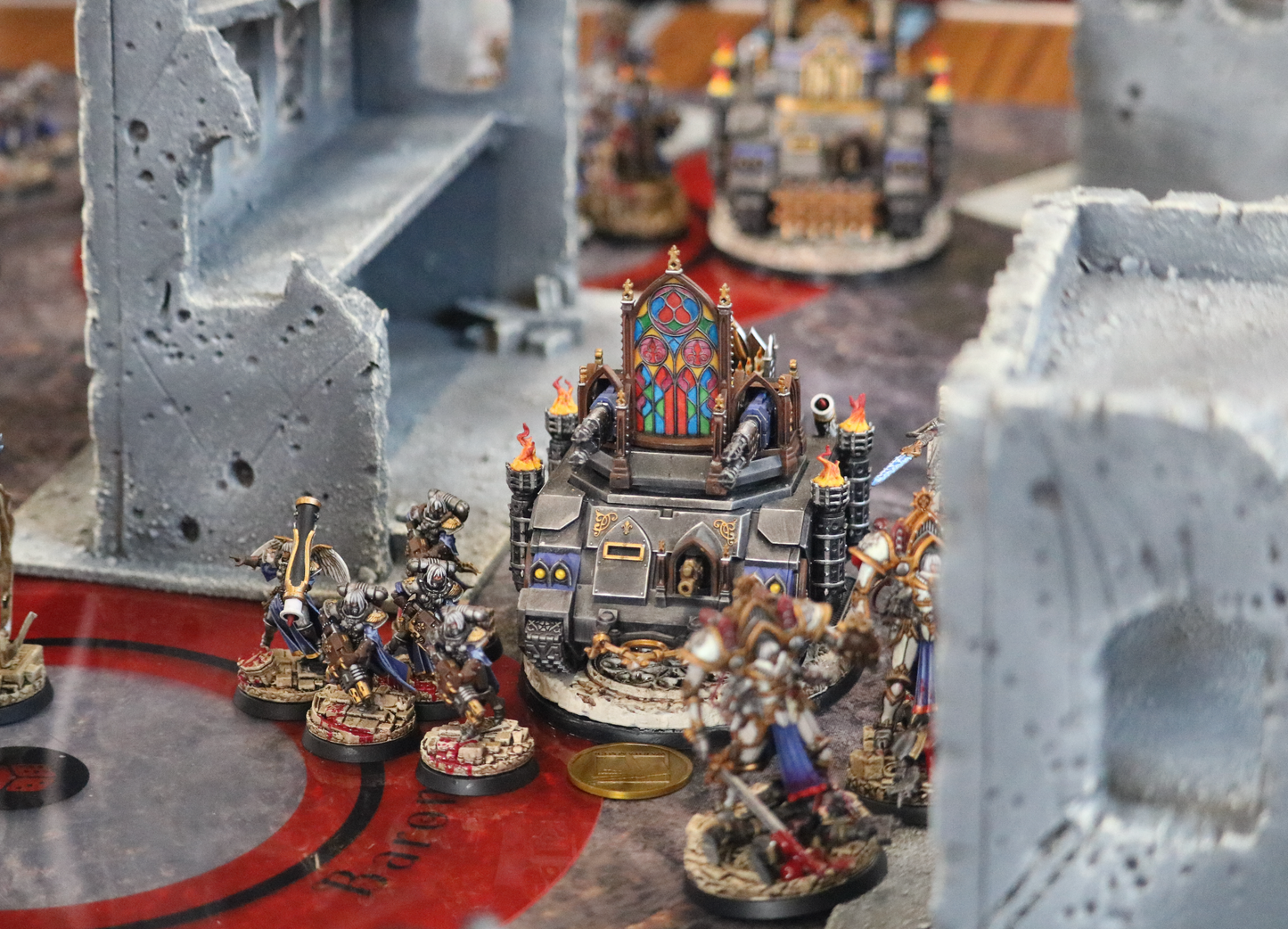 Custom Built Warhammer 40k 10th Edition Tournament Terrain Set - Grey City Ruins 12 Piece