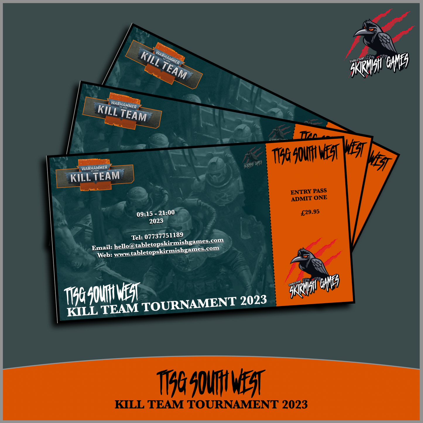 TICKET - TTSG SOUTH WEST KILL TEAM TOURNAMENT 2023