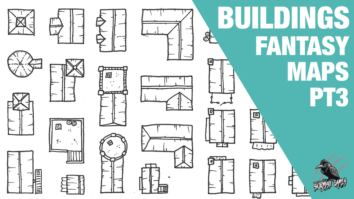 Scale Building Map Draw Fantasy Map Buildings - Town Scale - Beginners Guide Part 3 ...