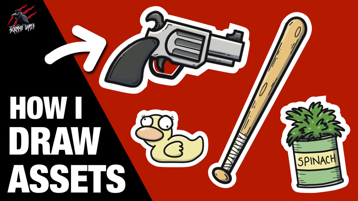 How I Draw Assets For Zombie Survival Tabletop Skirmish Game Populatio ...