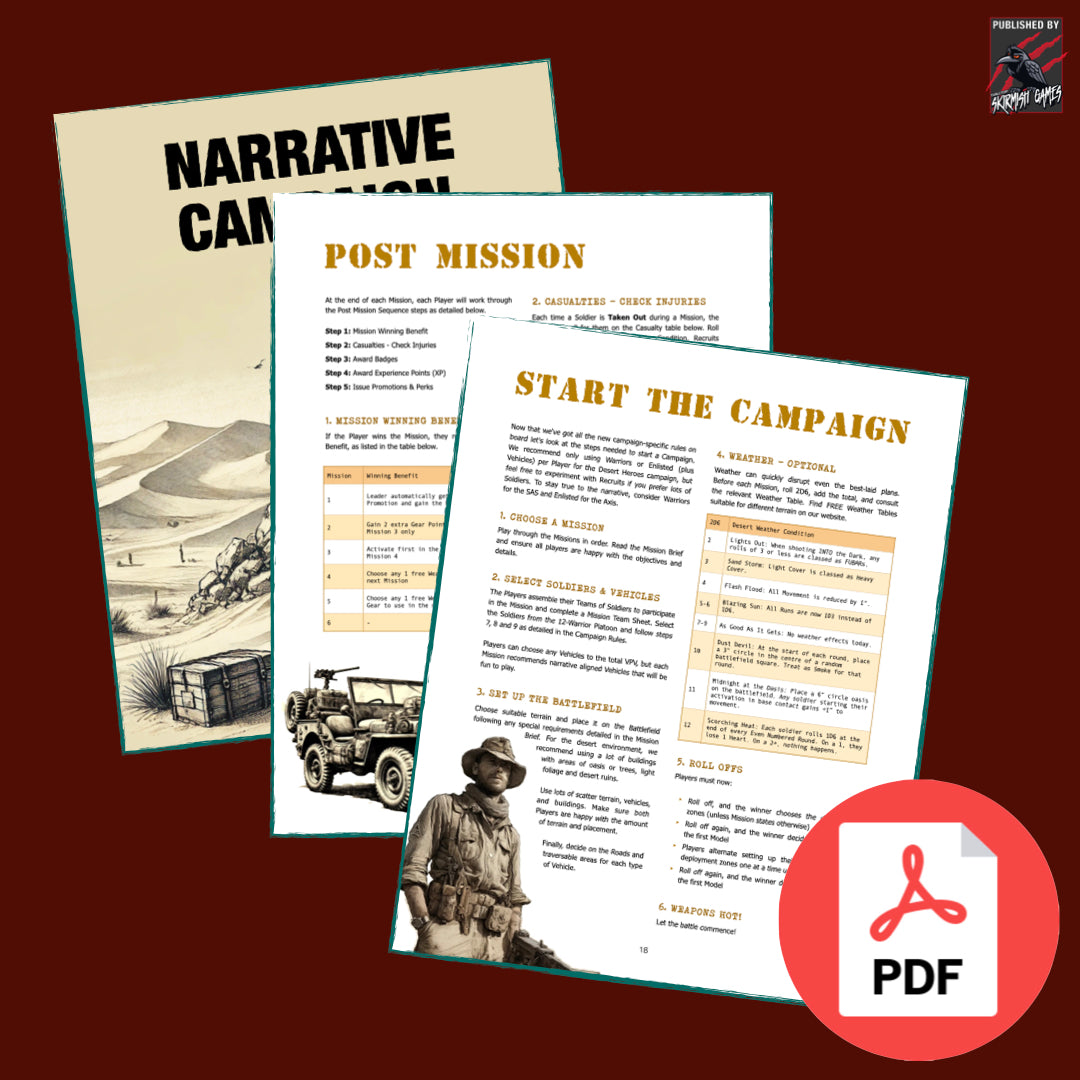 Desert Heroes A Rogue Warriors Vehicle Expansion PDF VERSION