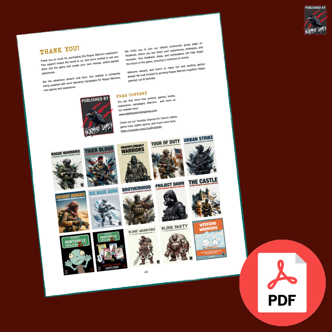 Desert Heroes A Rogue Warriors Vehicle Expansion PDF VERSION