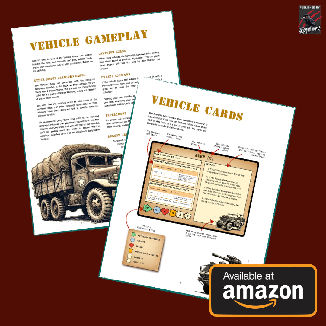 Desert Heroes A Rogue Warriors Vehicle Expansion PAPERBACK VERSION