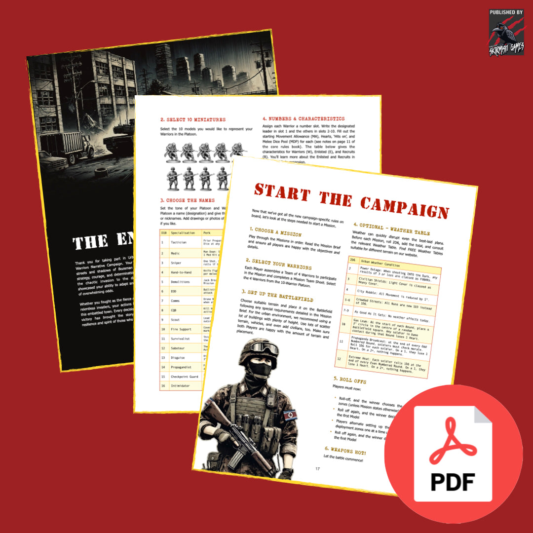 Urban Strike A Rogue Warriors Narrative Campaign PDF VERSION